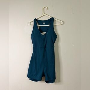 Pacsun Teal V-Neck Active Romper